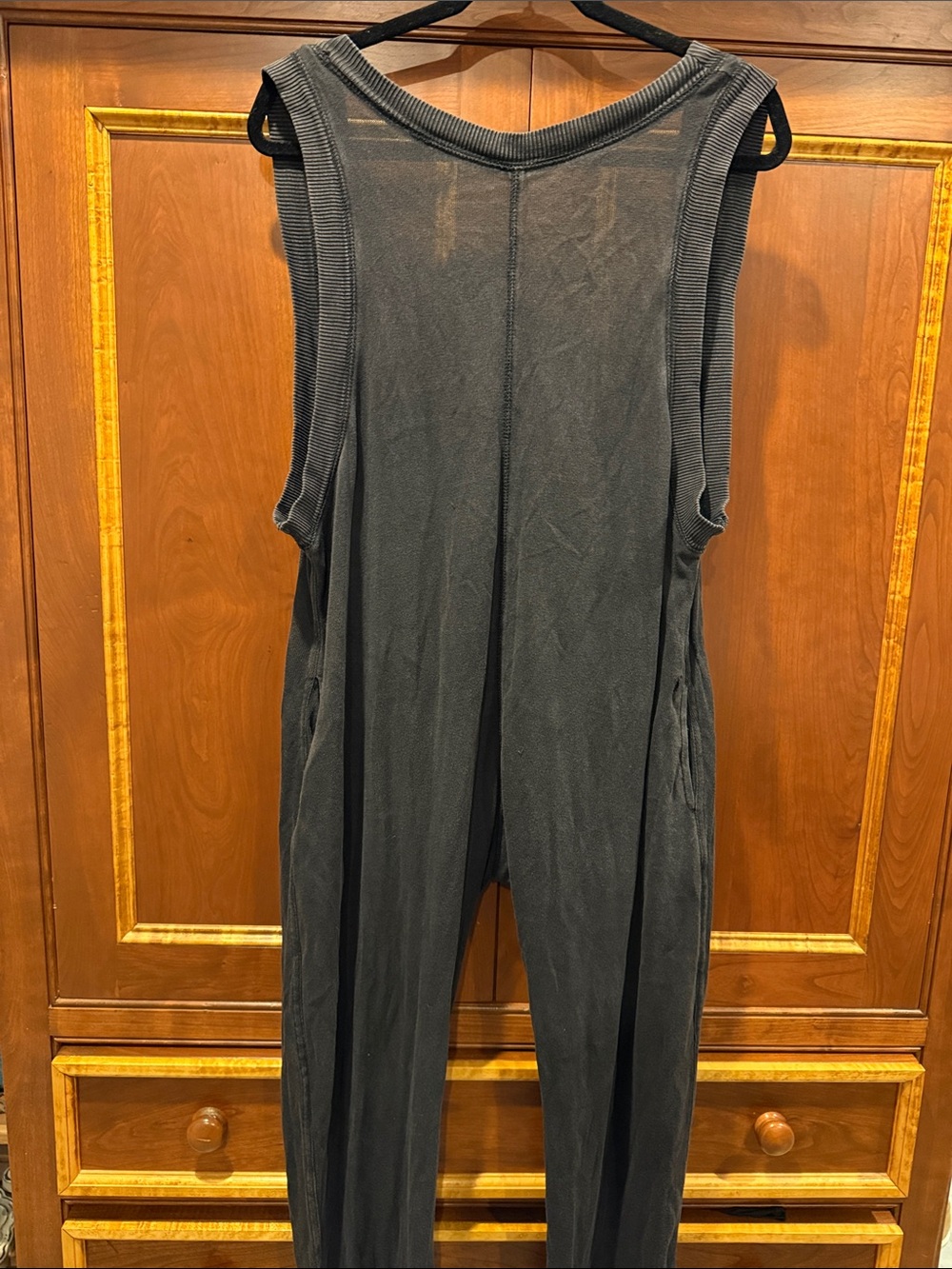Free People Black Sleeveless Jumpsuit